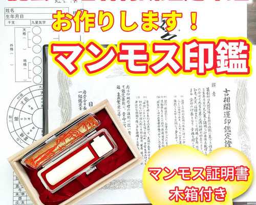龍雲姓名判断鑑定印鑑お作りします！マンモス印鑑15mm★吉相体★印鑑オーダー 龍雲姓名判断鑑定印鑑お作りします！マンモス印鑑15mm☆吉相体☆印鑑