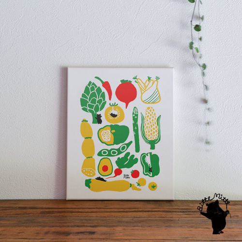 アートパネル　A3タテ 水晶パネル アートパネル 60×80cm ポップアート 黒フレーム付き