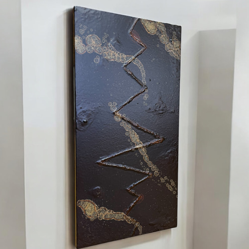 漆塗りアートパネル / fusion 融合 (争いのない世の中になりますかに