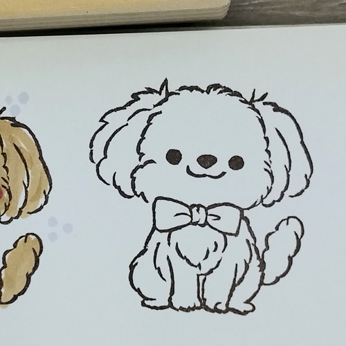 消しゴムはんこNo.428 トイプードル 消しゴムはんこNo.428 トイプードル トイプードルの消しゴムはんこ