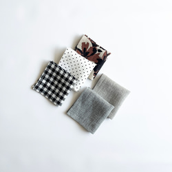 【数量限定】ハンカチ_リネン100%_選べるサイズ［SS］［S］［M］& 3種類 3枚目の画像