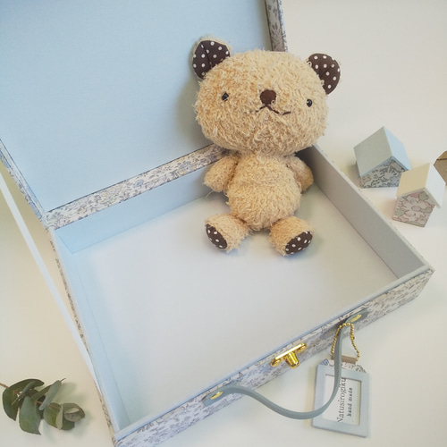 トランクBOX(カルトナージュ、リバティ Arona シルキーグレー） フリー