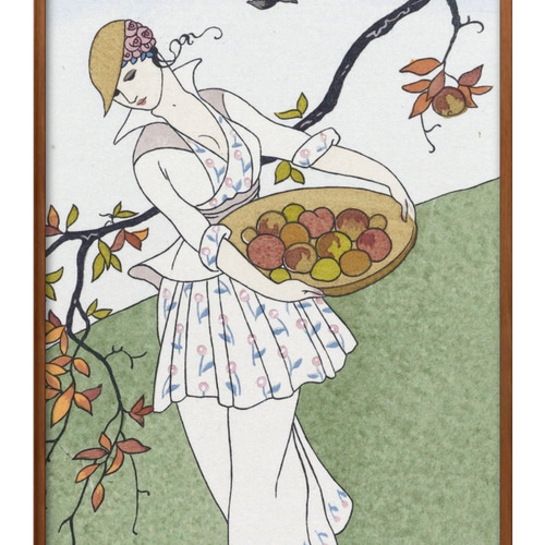 2071□ポスター アート 絵画『ジョルジュバルビエ タフタのソワレ