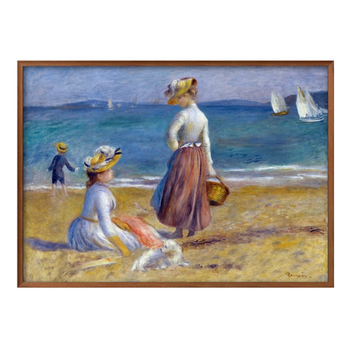 2083□ポスター アート 絵画『オーギュスト・ルノワール ビーチ