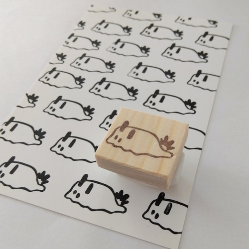 海の宝石 ユキダマウミウシ 消しゴムはんこ はんこ・スタンプ