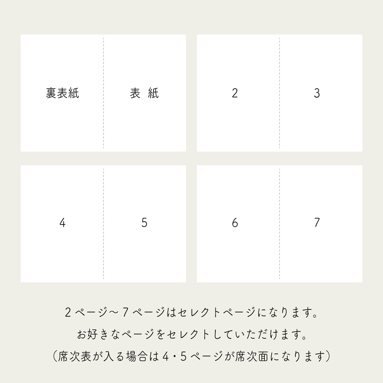 8PプロフィールブックA5サイズ No.02｜選べる内容｜席次表｜結婚式｜披露宴