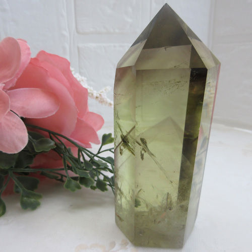 【⭐️虹クラックあり⭐️】マダガスカル産 シトリン 六角柱クラスター 天然石 ⭐️虹クラックあり⭐️】マダガスカル産 シトリン 六角柱クラスター