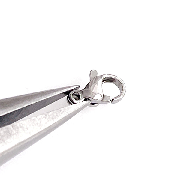 ess102 [10 件] 約。 10*5.5mm 龍蝦爪扣，醫用不鏽鋼 第3張的照片