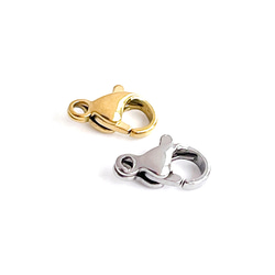 ess102 [10 件] 約。 10*5.5mm 龍蝦爪扣，醫用不鏽鋼 第4張的照片