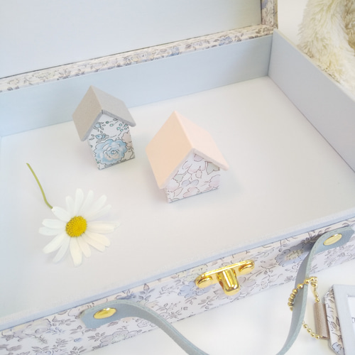 フランス アンティーク☆カルトナージュ 布箱 フレンチファブリック