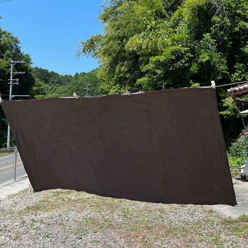 11号帆布柿渋染め生地K24062 生地 布一途 通販｜Creema(クリーマ) 17859205 