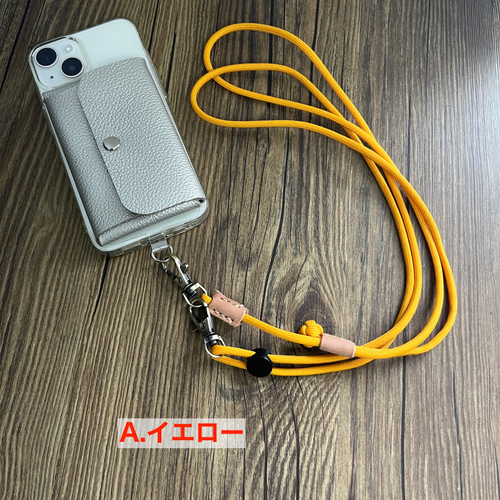 オススメ！　GORE-TEXケース×2 ＋　ショルダーネックストラップ お財布ポーチ ＆ スマホショルダー ブラック GORE-TEX仕様レザー