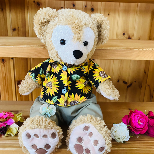 himawari　制服リメイク　ダッフィー　オーダーコスチューム　衣装 再販4♡ ダッフィー シェリーメイ ひまわり コスチューム 夏
