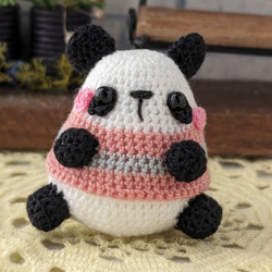 作家様　あみぐるみ　ぬいぐるみ　パンダ　ハンドメイド テディベア型パンダあみぐるみ 編み図 / Teddy Panda bear