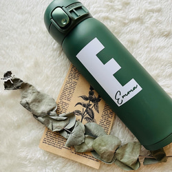 おしゃれ＊イニシャルお名前ステッカー＊ 耐水シール お名前シール オーダー インテリアステッカー かわいい 人気 10枚目の画像