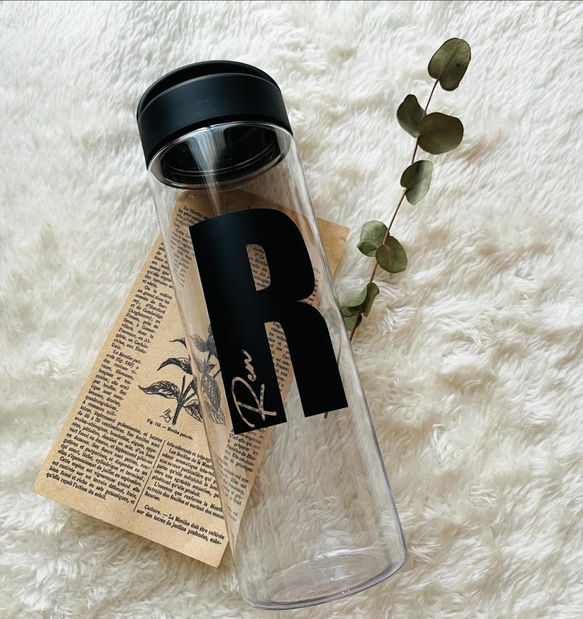 おしゃれ＊イニシャルお名前ステッカー＊ 耐水シール お名前シール オーダー インテリアステッカー かわいい 人気 12枚目の画像