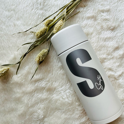 おしゃれ＊イニシャルお名前ステッカー＊ 耐水シール お名前シール オーダー インテリアステッカー かわいい 人気 11枚目の画像