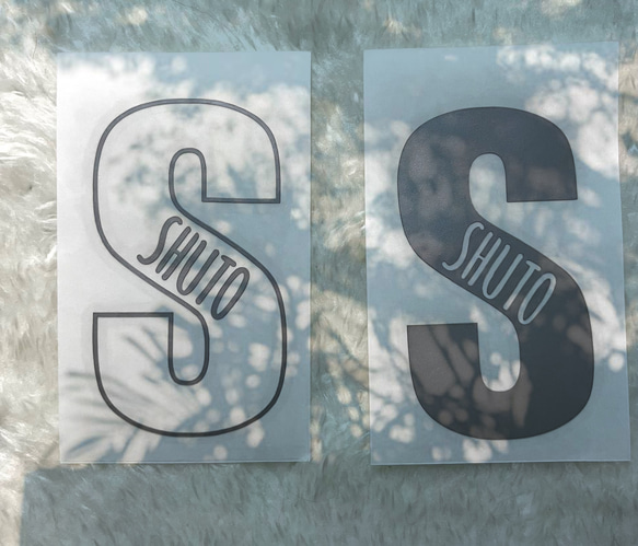 おしゃれ＊イニシャルお名前ステッカー＊ 耐水シール お名前シール オーダー インテリアステッカー かわいい 人気 16枚目の画像