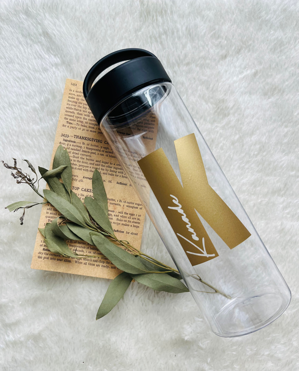 おしゃれ＊イニシャルお名前ステッカー＊ 耐水シール お名前シール オーダー インテリアステッカー かわいい 人気 14枚目の画像