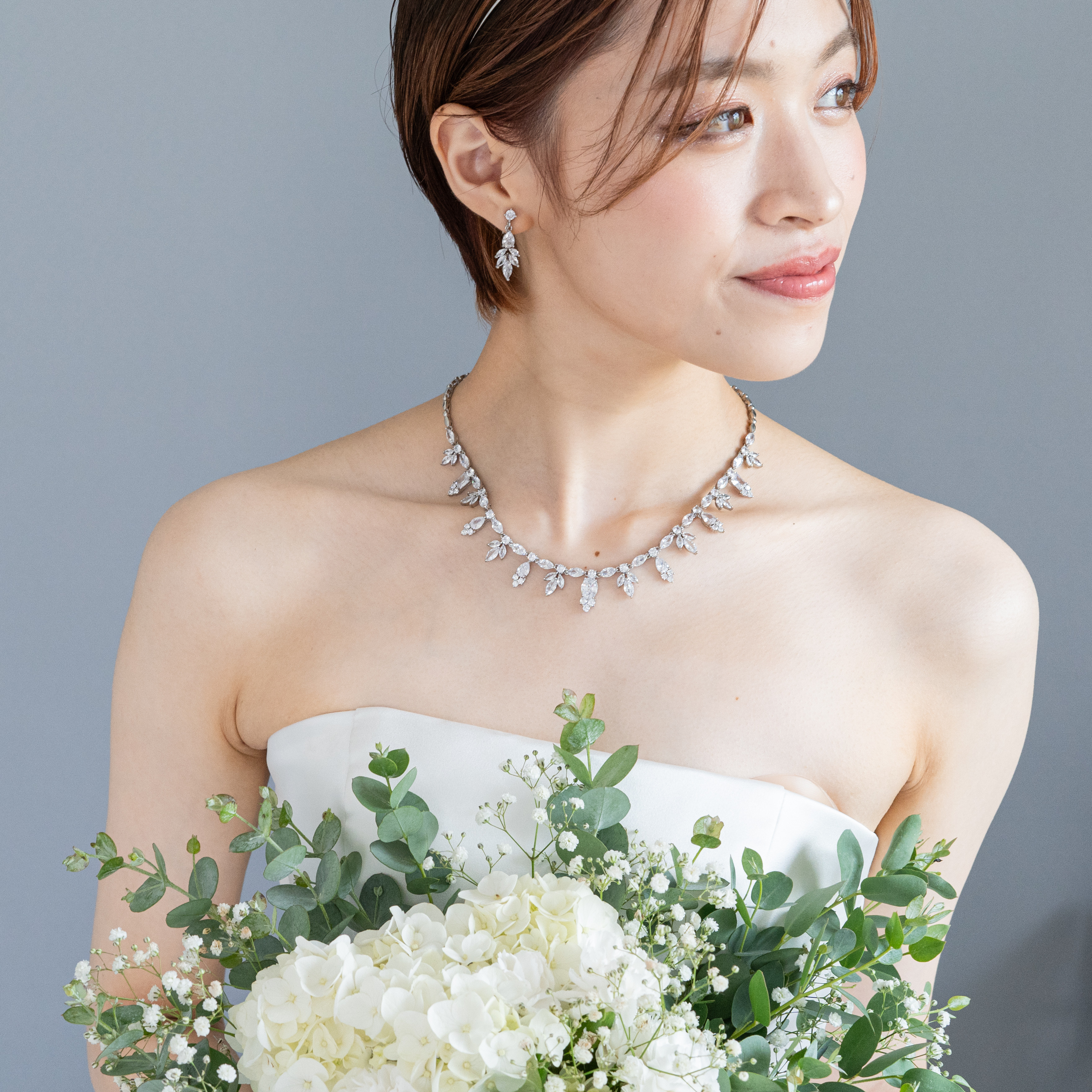 ◇送料無料◇ウェディング　ネックレス　ピアス　イヤリング　クラシカル