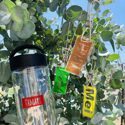 ステンドグラス風☆半透明お名前ロゴステッカー＊お名前シール 耐水シール ロゴ 部活 推し活 おしゃれ 3枚目の画像