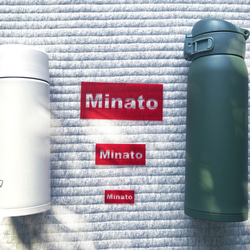 ステンドグラス風☆半透明お名前ロゴステッカー＊お名前シール 耐水シール ロゴ 部活 推し活 おしゃれ 11枚目の画像