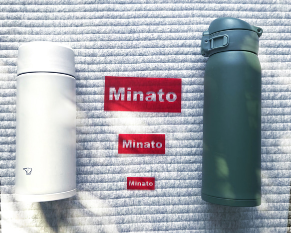 ステンドグラス風☆半透明お名前ロゴステッカー＊お名前シール 耐水シール ロゴ 部活 推し活 おしゃれ 11枚目の画像