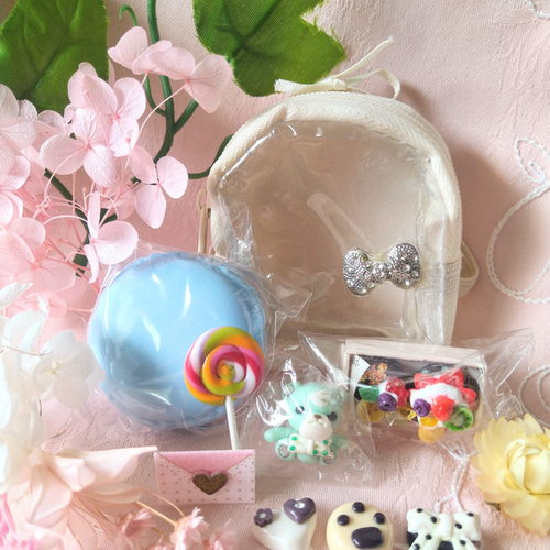 マカロンケース付き！ミニチュアスイーツ持ち運びリュックのセット☆彡 