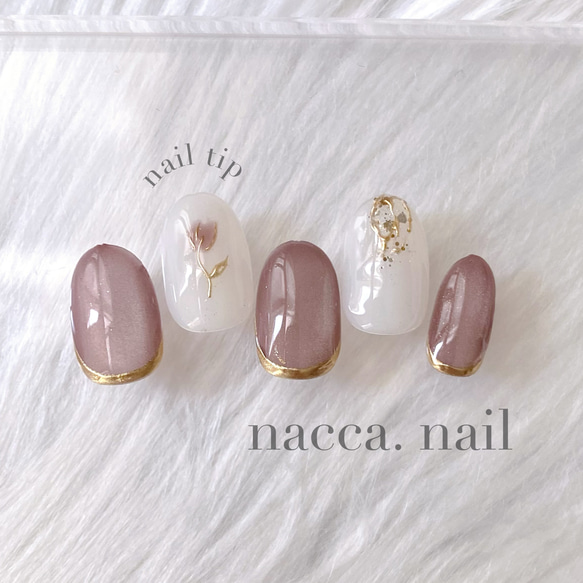 マーブルマグネットネイル 1枚目の画像