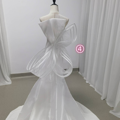 バックスタイル自由自在！羽リボントレーンのみ ドレスアレンジ  