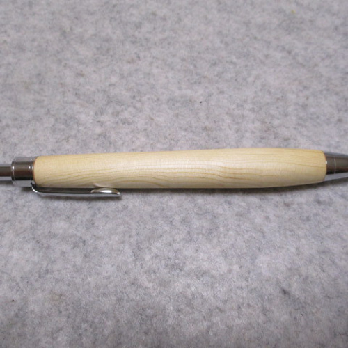 高野槙 縮み杢 キヌカオイル仕上げ 木軸ボールペン(シャープペンシル