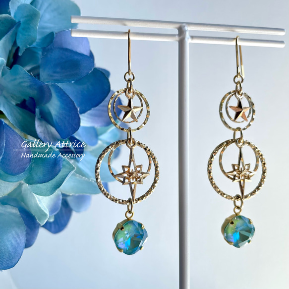 【スタージュエリー】専用です。TEAR OF EARTH ピアス HEART MOON PIERCED EARRINGS(2JP0964)K10 ピアス｜スター
