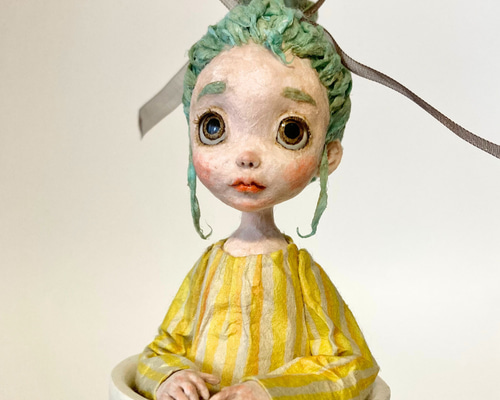 トーテムポール風の和紙人形 『tea cup puu DOLL［B］』 その他