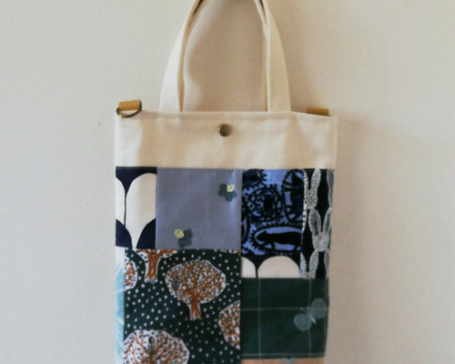 ミニトートバッグ作り方 大切に使いたい 専用　ミナペルホネン　ハンドメイド　ミニトートバック / Patchwork Handmade Easy トートバッグ