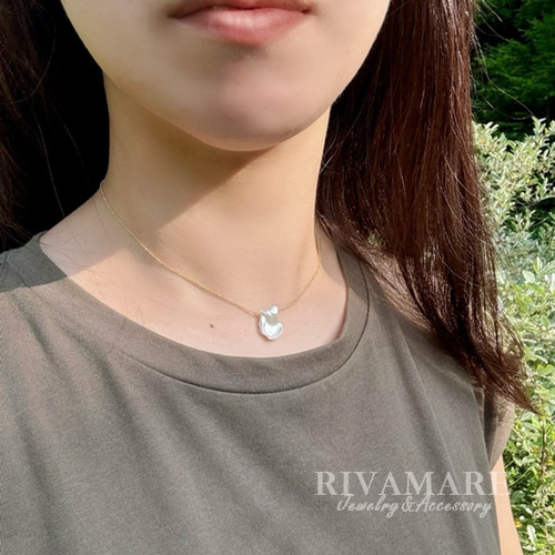 花びらパール 淡水バロックパール 淡水真珠ネックレス バロック