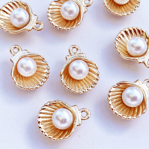 真珠 スキャロップパール パール ホタテ 天然 宝石 材料 pearl 珠宝