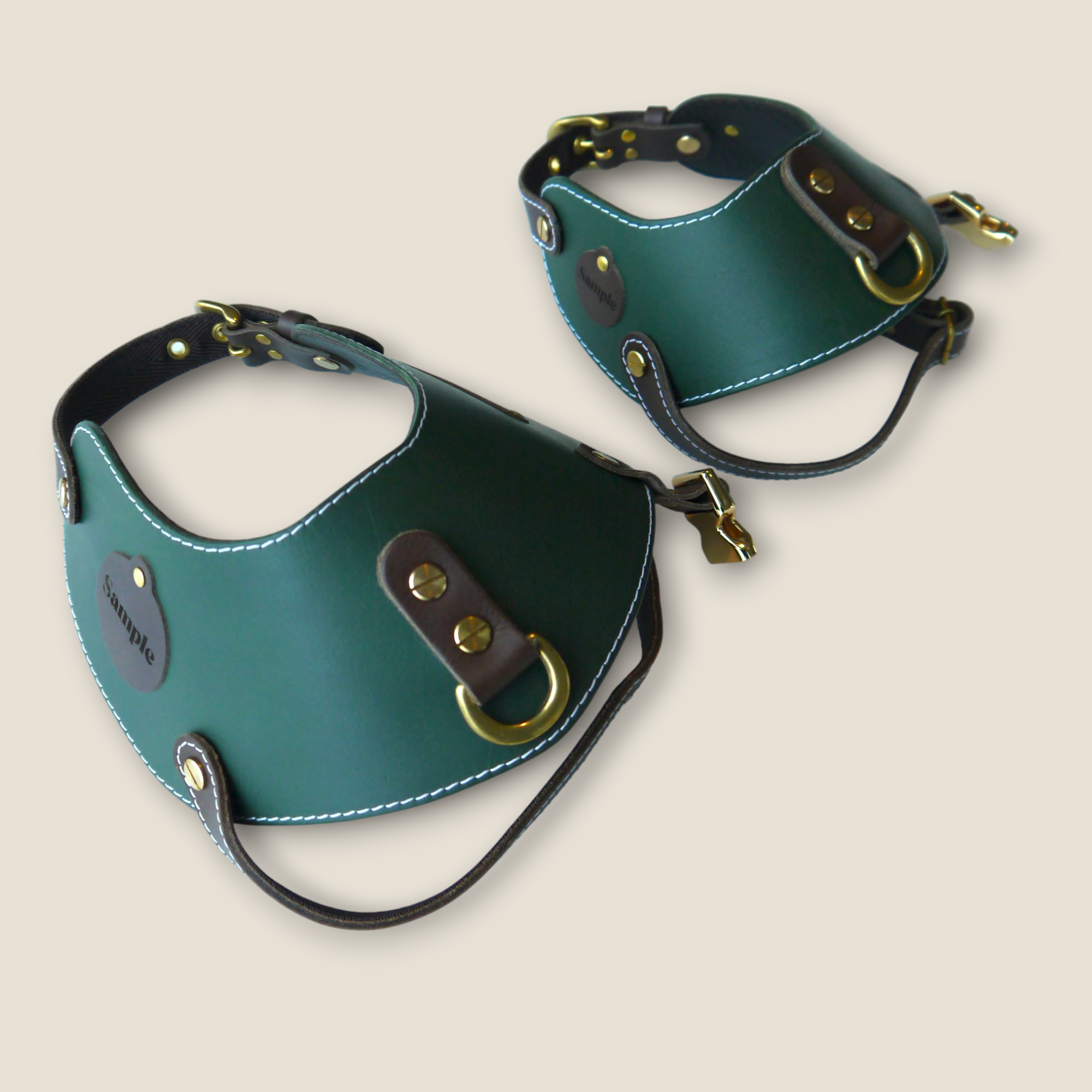 姫路レザー ノルウェージャン 犬用ハーネス カラーシリーズ 【小型～中型犬サイズ】