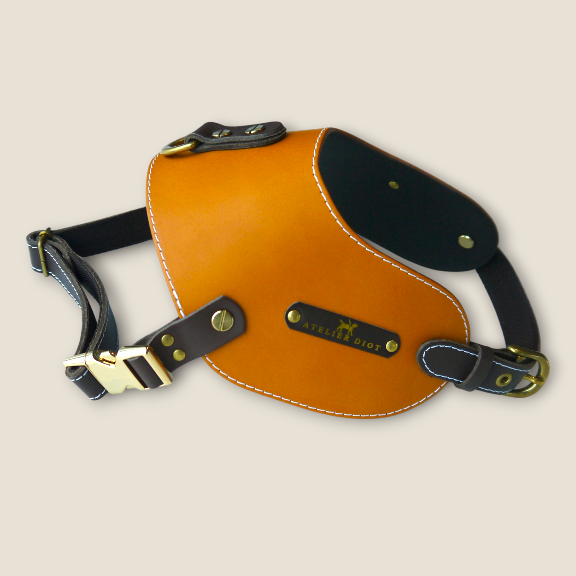 姫路レザー ノルウェージャン 犬用ハーネス カラーシリーズ 【小型～中型犬サイズ】