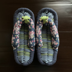 FLIP TEE FLOP】26cm 布ぞうり スポーティー グレー メンズ【No.254