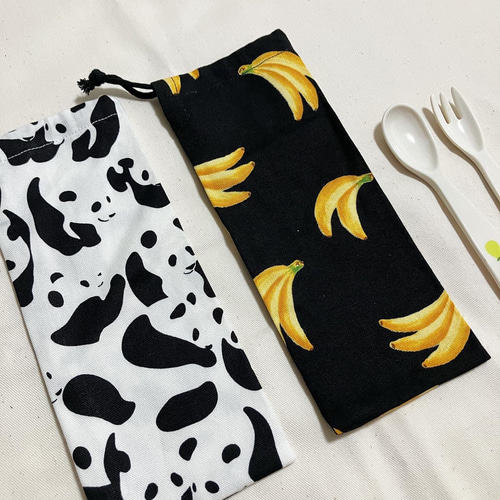 箸袋　歯ブラシ入れ　カトラリー　ケース　おにぎりパンダ 箸袋歯ブラシ入れカトラリーケースおにぎりパンダ