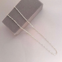 クリップチェーンネックレス　2.5mm SV925 45cm　Y字 4枚目の画像