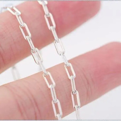 クリップチェーンネックレス　2.5mm SV925 45cm　Y字 3枚目の画像