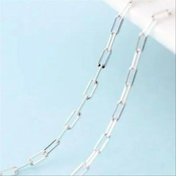 クリップチェーンネックレス　2.5mm SV925 45cm　Y字 5枚目の画像