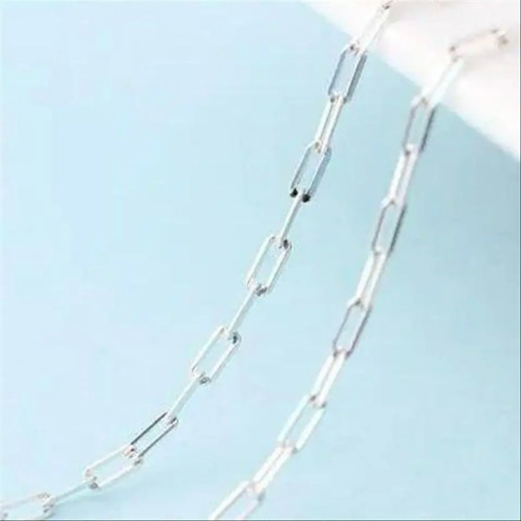 クリップチェーンネックレス　2.5mm SV925 45cm　Y字 5枚目の画像