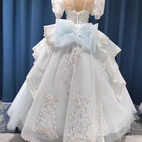 贅沢なレース 豪華!キラキラスパンコール カラードレス 美しい 贅沢なレース 豪華!キラキラスパンコール カラードレス 美しい