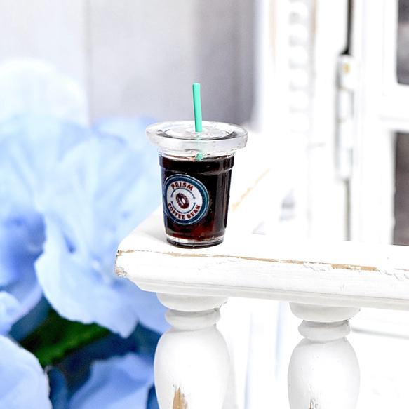 レトロ水彩カフェ＊可愛いロゴ入りテイクアウトアイスコーヒー