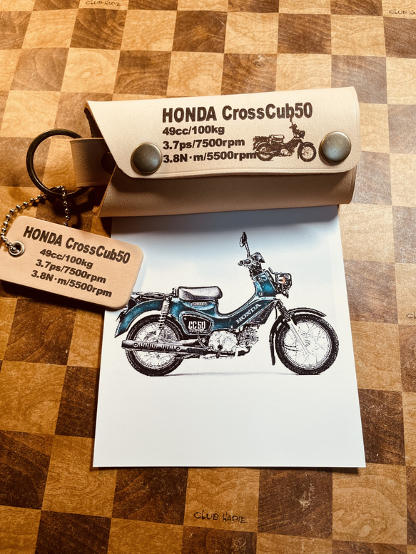 本革レザーキーケース クロスカブ50 レザーキーケース キーケース
