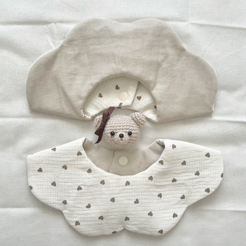 ハンドメイドスタイ360°花びらスタイ