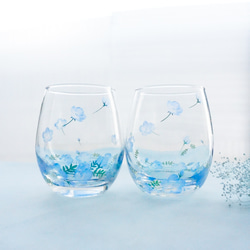 空を舞うネモフィラのグラス 7枚目の画像