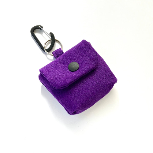 リネン のイヤホンケース パープル その他ケース はち 通販｜Creema  
